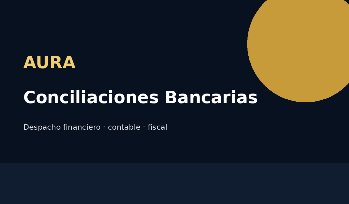 Conciliaciones bancarias