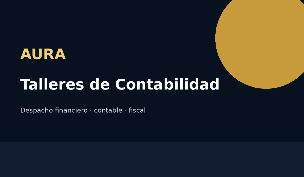 Talleres de contabilidad e impuestos